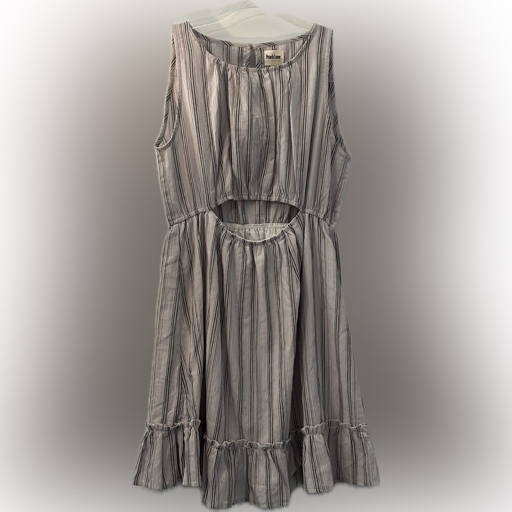 Peach Love California Cotton Cutout Dress